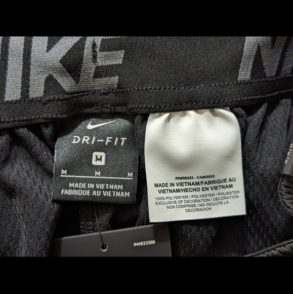 RARE Nike Dri Fit Drawstring Shorts NWT VTG Style Explosive Graphic Logo Coupe M - Picture 7 of 10